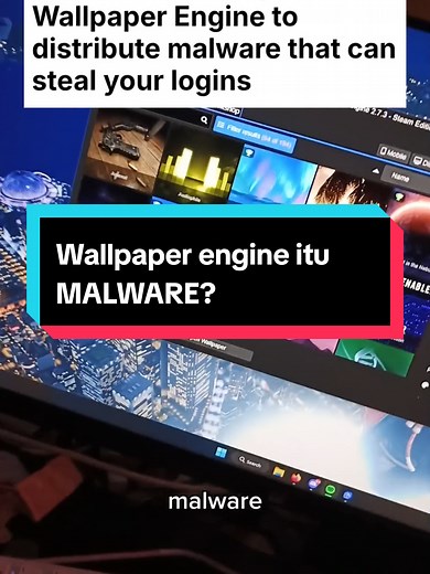Wallpaper engine itu MALWARE? ib: carterpcs #wallpaperengine #setup #kaspersky #rizapcs #antivirus