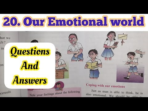 5th Std - Evs 1 - Chapter 20 Our emotional world questions answers exercise - Maharashtra board