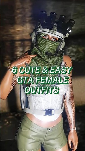 6 CUTE & EASY GTA FEMALE OUTFITS 🌿| #gtafemaleoutfits #gtaonline #gtav #grandtheftauto #pvnkbliss