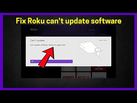 Roku can't update software (Quick fix)