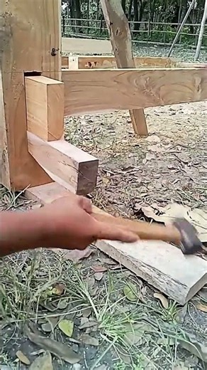 pasang pantek untuk tiang gazebo #carpenter #woodworking
