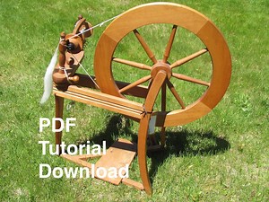 Handmade Yarn Hand Spinning Tutorial, Beginner Handspinning Instructions, Treadle Wheel Learn How to Spin Yarn Class, Digital Download PDF - Etsy