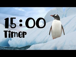 15 minute timer for kids - Winter Wonderland (Countdown with soft music and alarm)