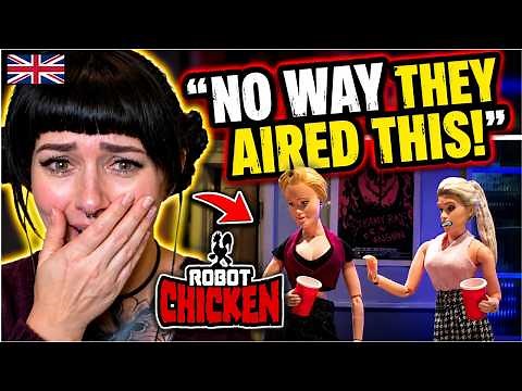 British Girl Reacts to Robot Chicken (Funniest Episodes Part 1) I Was NOT Ready!