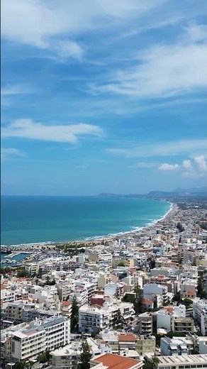 Rethymno, Crete 🇬🇷 #travel #greece #droneview #beautifuldestinations #summer