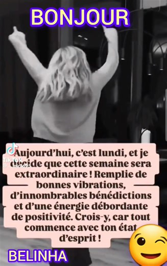 182K views · 2.5K reactions | ❤Bonjour mes Louloutes et mes Loulous殺 agréable semaine à venir et très bon lundi en positive attitude 珞gros gros bisous 殺 Pour une prise de rendez-vous veuillez me contacter sur messenger ou par sms au 0628071953 ou bien sur wattssapp en cliquant sur le lien suivant : https://wa.me/message/2P6H3GZ5VDRFG1 Merci Bisous ❤️ | Belinha Médium Voyante Énergéticienne Psychothérapeute | Facebook