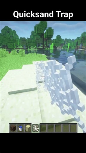Easy Quicksand Trap 🏜️💀 | Minecraft (misery.) #mctutorial #minecraftshorts #minecraftbuilding
