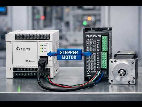 DVP-14SS2 "Stepping Motor" Control Tutorial #deltaplc #stepper_motor #plc_programming