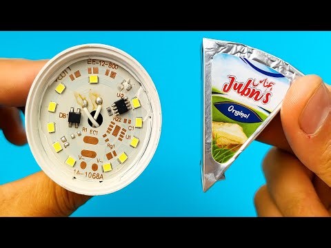 "Crazy Hack: Fixing a Broken LED Bulb with Cheese Foil!"