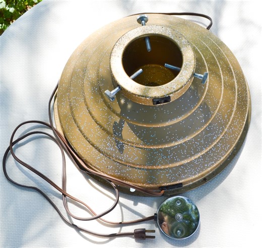 Vintage Star Bell Musical Rotating Christmas Tree Stand: Gold Glitter Base - Etsy