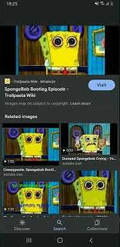 dumped spongebob BLINKS!?!?!??!