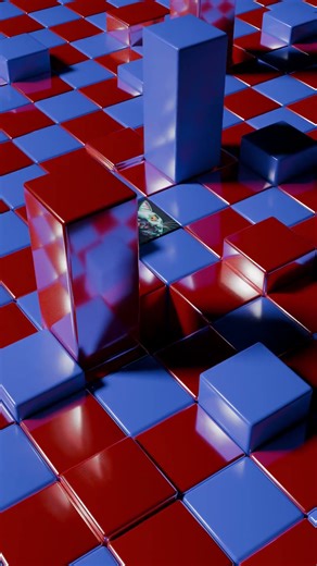 3D Cubes Loop V4 #blender #animation #satisfying #asmr #viral #shorts #render