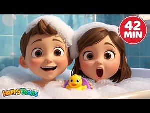 Bath Song 🫧 | 42 Minutes of Bath Time Fun | Nursery Rhymes for Kids