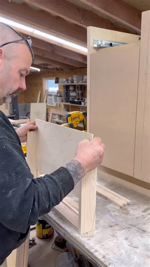Steve Martins on Instagram: "The way a drawer fits is determined during assembly — not after. Getting it square and properly fitted here is what allows it to slide smoothly and hold up over time. #customcabinets #woodwork #woodworking #cabinetmaker #therusticbarnct"