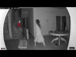 Real ghost attack CCTV footage of brutality on woman who slept without husband #trending #viral