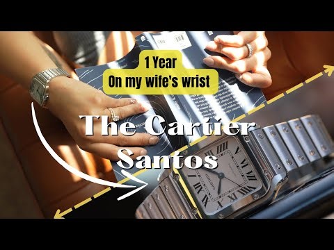 Cartier Santos. 1 year on my wife's wrist.