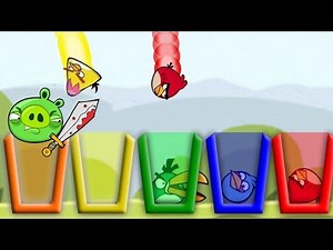 Angry Birds Drink Water 2 - SKILL GAME TAKE ALL BIRDS TO CUP OF WATER!