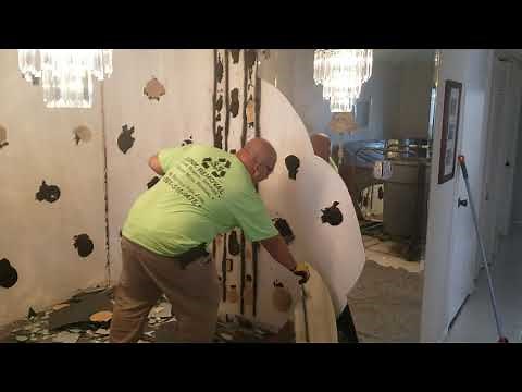 How to remove glass mirrors from the walls part 2..