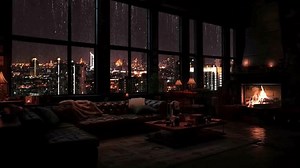 clip-3629836673-cozy-room-bedroom-city-view-fireplace-enjoy