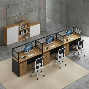 [Hot Item] Coworking Spaces 3 Person Workstable Office Furniture Cubicle Desks