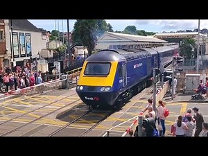 Class 43 'HST' at Paignton North Level Crossing, Devon