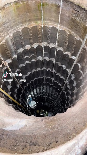 Non-explosive tunnel drill on TikTok