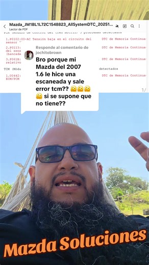 Interpretación de Códigos de Fallas en Mazda