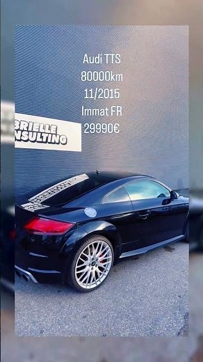AUDI TTS 80 000 KM - CONFIGURATION PARFAITE À 29 990€ ! 🔥