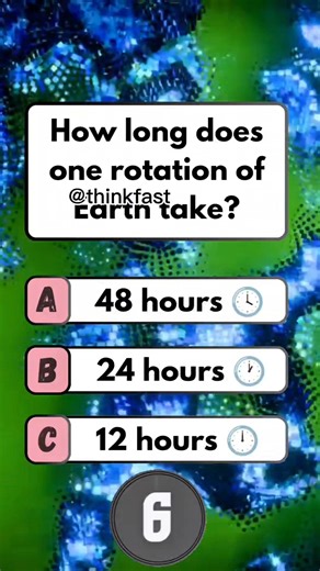 30K views · 2.1K reactions |  Earth’s Rotation Time of take! #brainteaser #puzzle #quiz #fun | Think Fast | Facebook