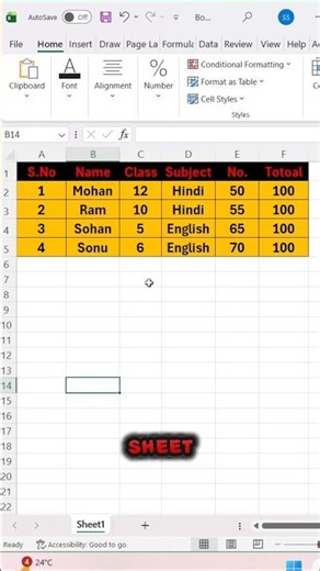 Excel Worksheet Print Kaise Kare? #shorts