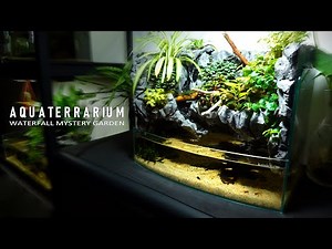 Make Garden Waterfall in Paludarium stepbystep l DIY,No filter,No co2 l aquaterrarium l aquascape