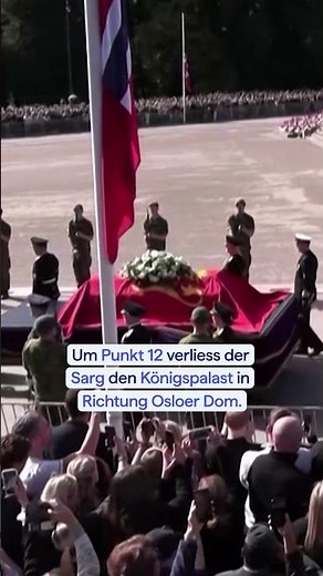 This was King Harald's funeral 🕊️ #20min #news #norway