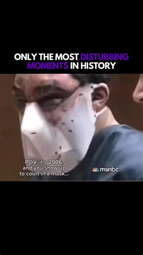 Most Disturbing History on Instagram: "In April 2005, Carpio was being questioned about the death of an elderly woman when he managed to take the life of Detective James Allen. During the interrogation, he leapt from a third-story window in an attempt to escape but was quickly captured. When he appeared in court, his face was swollen, and he was wearing a restrictive mask—officially said to prevent spitting or biting. However, his family claimed the mask was used to hide injuries caused by exces