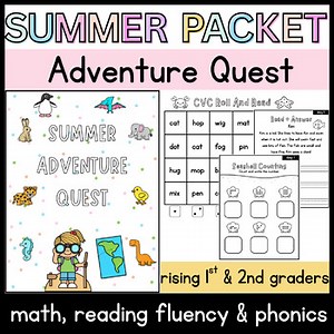 Summer Review Packet Summer Worksheets End Of Year Kindergarten 1st 2nd Grade