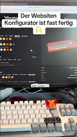 Website Konfigurator fast fertig #keyboard #wenneboard #website #startup