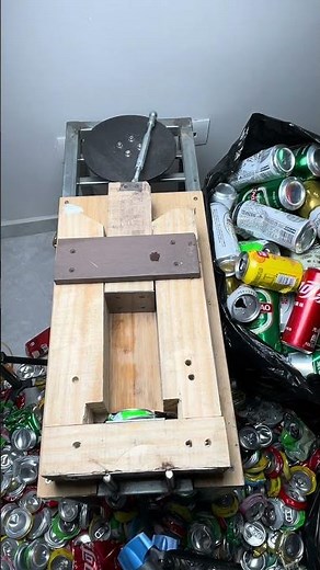 Can vs Crusher – Who Wins?🤪 satisfying# crushing# machine# DIY# can