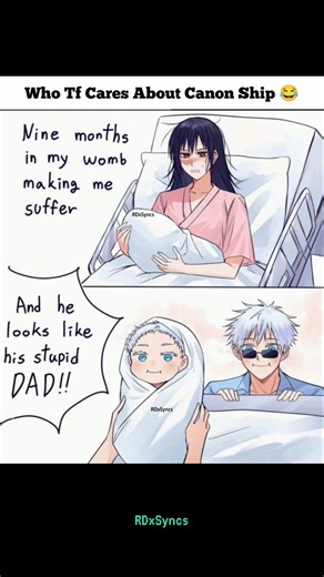 Canon Who? Gojo's Secret Family! 😂 #anime #animeedit #jjk #gojo #yuji #sukuna #megumi #memes