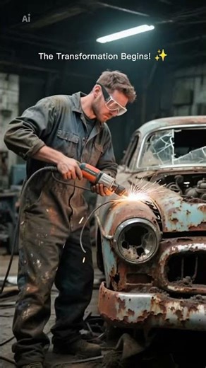 Unbelievable Rusty Car Transformation | Before & After #automobile #carrestorationproject