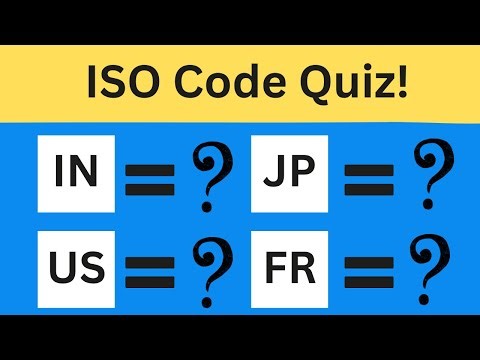Guess the Country from Its ISO Code Quiz! || #triviaquiz #quizzytrek #geographyquiz