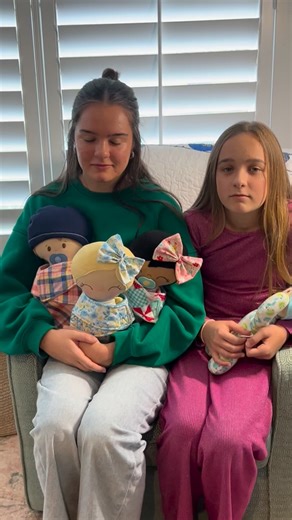 Misty 🪡🧵Dollmaker🧵🪡 | My girls in their “commercial” debut! Watch as they share some of the dolls you will find in my Etsy shop!(You can even hear our dog let... | Instagram