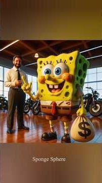Poor SpongeBob Rides a Trash Bike... and Everyone's Laughing!#spongebob #youtubeshorts