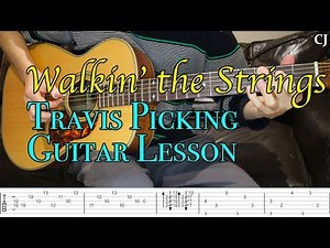 Walkin' the Strings - Merle Travis (With Tab) | Watch and Learn Travis Picking Guitar Lesson
