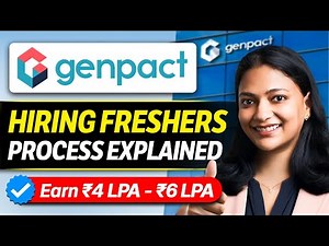 Genpact HIRING [ON/OFF Campus] Process for FRESHERS | Full Details