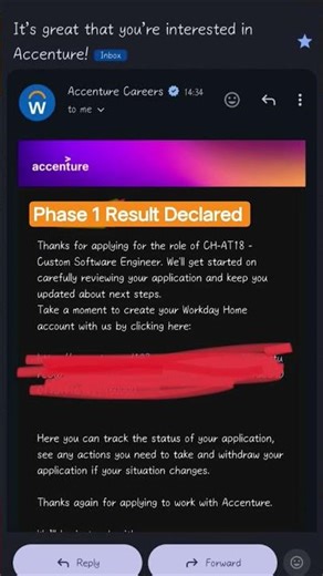 Accenture Interview Result out | Phase 1 | 29th December #accenture #jobs #accenturehiring #yt