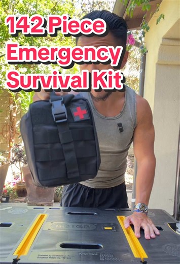 These 142 piece Emergency Survival kits have everything you need for an Outdoor Adventure or an Emergency Situation! #firstaid #survivalgear #bugoutbag #campinglife #fathersday
