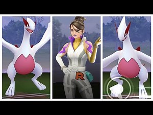 《Pokemon GO》異色洛奇亞 對戰 火箭隊希爾拉！Shiny Lugia ルギア！Team GO Rocket Sierra シエラ！