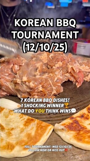 1st Korean BBQ Side Dish Tournament EVER🫨🏆🇰🇷 | O2 K-BBQ