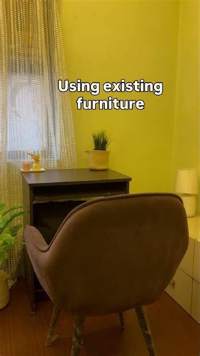 Home Office Setup Using Existing Furniture