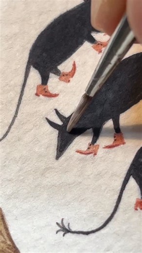 80K views · 12 reactions | Day 10 of Creachertober, putting more beasts in boots | Hana Berggren Illustration | Facebook