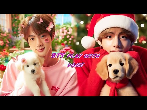 BTS PLAY WITH dogs 🐶
